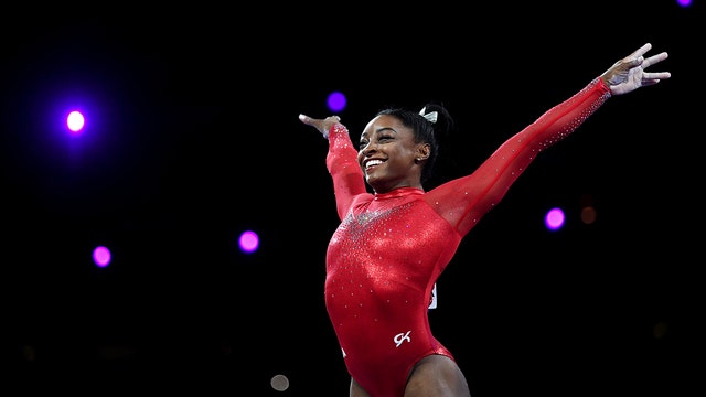 Simone Biles ties world gymnastics championship record with 23rd medal