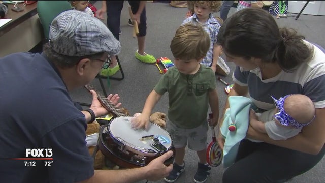 Kids celebrate International Music Day with unfamiliar instruments