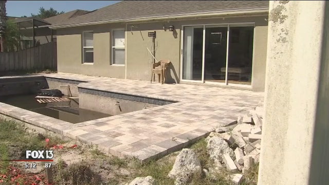 Hillsborough County investigating after liens filed over Brandon company's unfinished pools