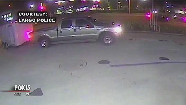 Watch: Trailer weighs down as thief siphons gas into tanks inside, police say