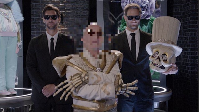 The funny bones behind the skeleton reveals himself on ‘The Masked Singer’