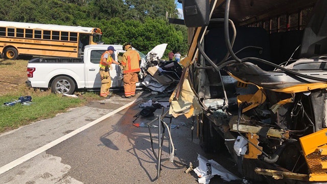 Deputies: Avon Park student hospitalized after truck hit school bus head-on
