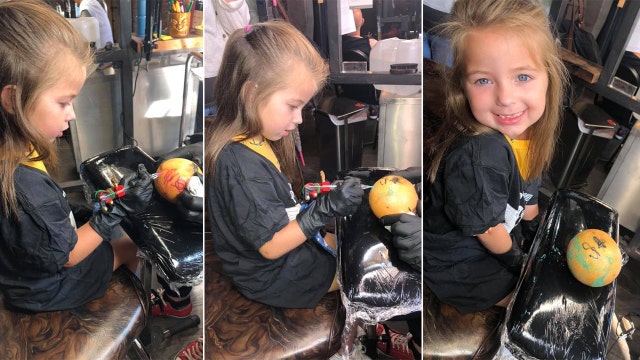 5-year-old girl with leukemia lives out dream as tattoo artist at Cleveland shop