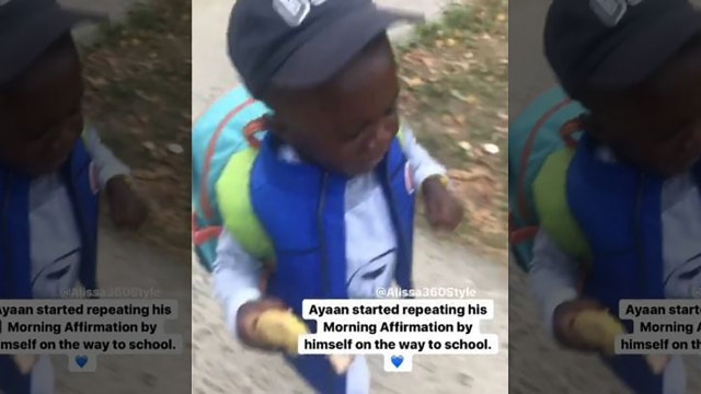 Little boy's positive affirmations go viral