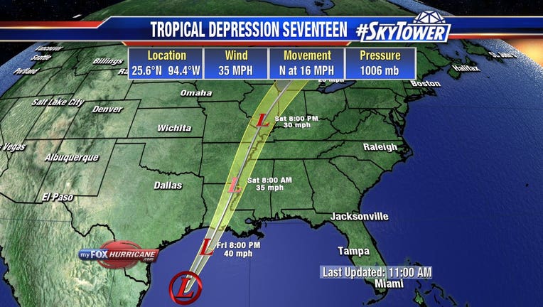 Tropical Depression 17 forms; will soak northern Gulf Coast | FOX 13 ...