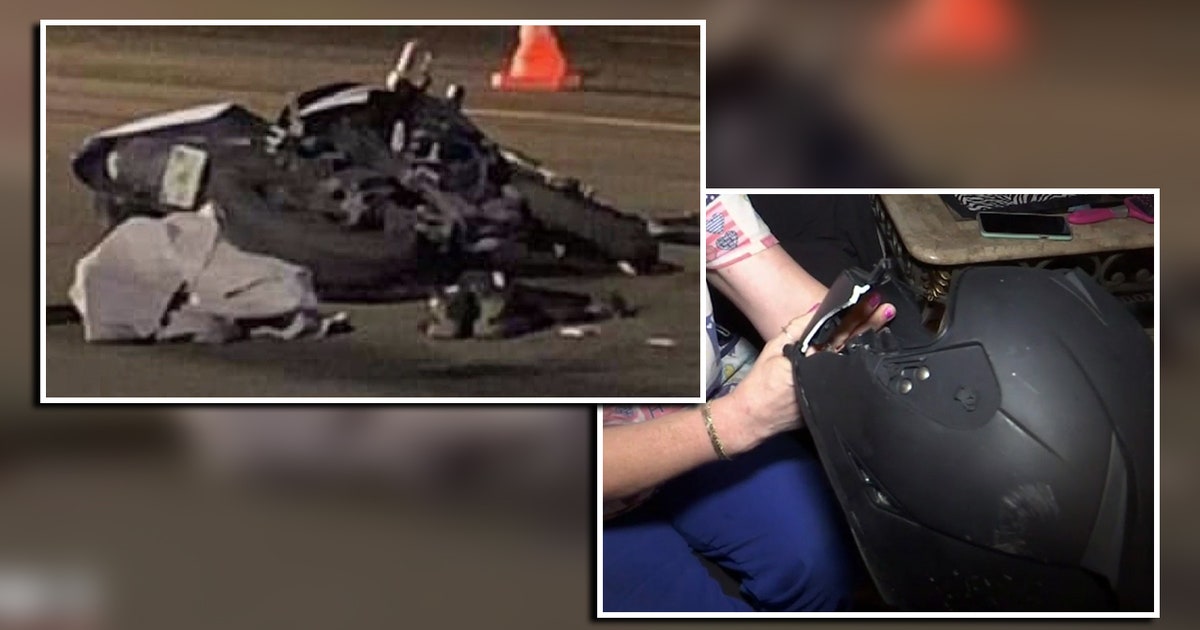 Motorcyclist survives hit-and-run crash thanks to helmet | FOX 13 Tampa Bay