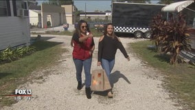 Volunteers deliver hundreds of meals to Polk seniors, along with some holiday cheer