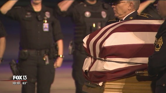 Flags fly from Tampa to Bradenton for hero gone too soon