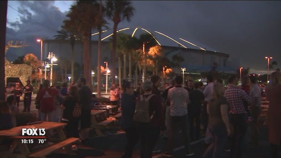 Tropicana Field's Enchant Christmas kickoff event ruined by rain