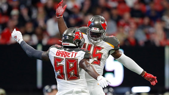 Big guy, big catch: Vea TD leads Bucs past Falcons 35 to 22