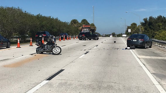 Motorcyclist injured in crash after car fails to slow for traffic, FHP says