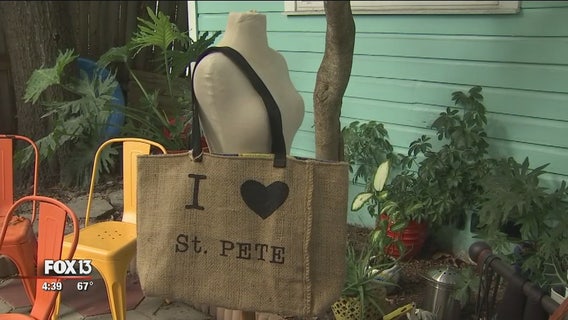 St. Pete seamstress turns discarded sails, burlap, vinyl into fashion accessories