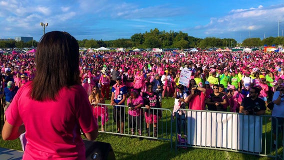 Thousands join FOX 13 for Making Strides Against Breast Cancer walk