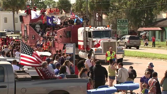 Hundreds turn out for Veterans Day parade in Ruskin