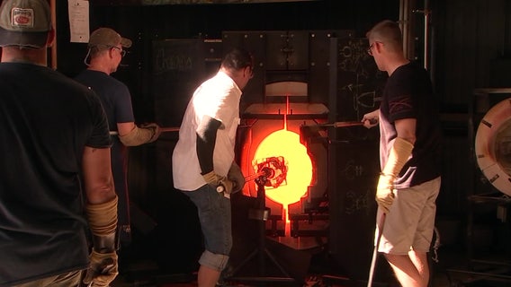 Glass blowing becomes a form of therapy for veterans