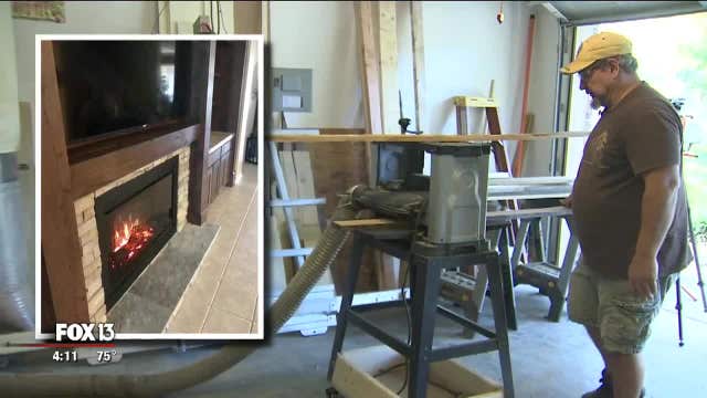 Tampa man uses reclaimed wood in home renovations