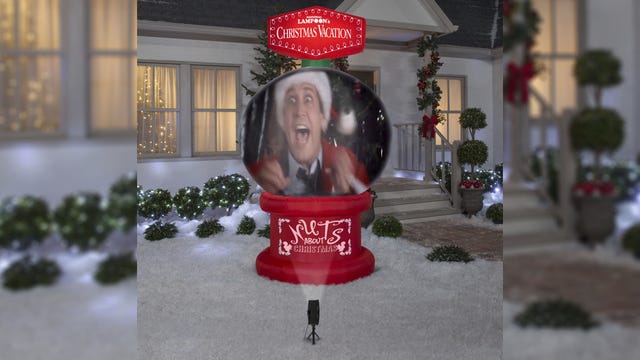 Giant inflatable ‘Christmas Vacation’ snow globe plays scenes from the iconic movie on your lawn