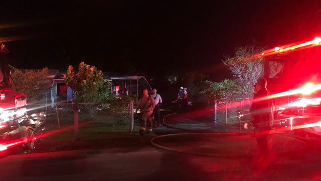 Family returns to find their house badly damaged by fire