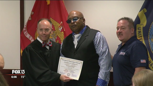 Court-run treatment program helping veterans beat addiction