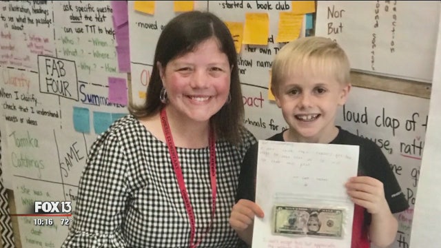 Student who gave teacher birthday money hopes to meet President Trump, deliver message about educators