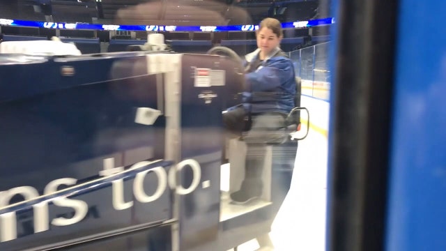 With ice in her veins and hockey in her blood, female Zamboni operator is breaking barriers