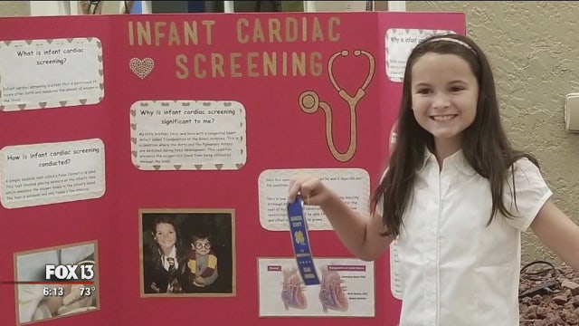 School project on infant heart screenings has the attention of Tallahassee