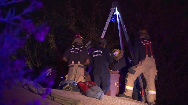17-year-old girl who tried to get into her home via chimney had to be rescued by Phoenix firefighters