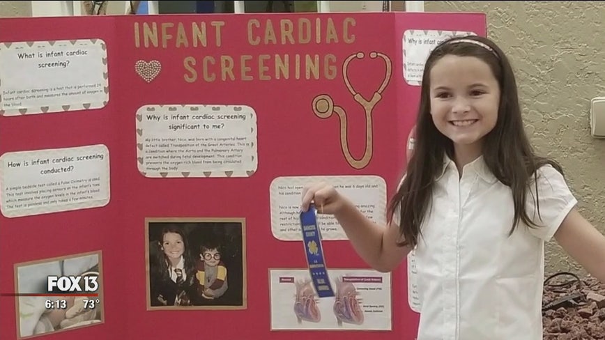 School project on infant heart screenings has the attention of Tallahassee
