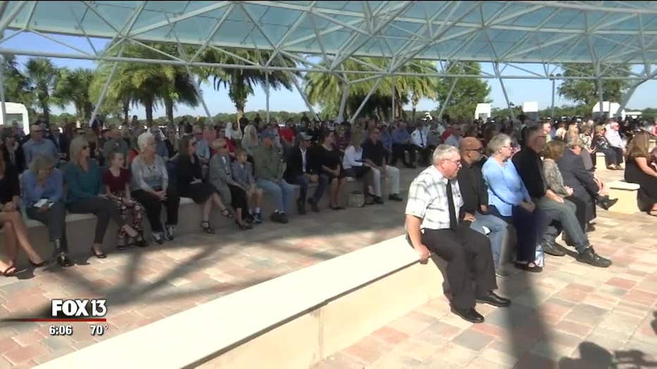 Panipinto funeral at Sarasota Natl. Cemetery