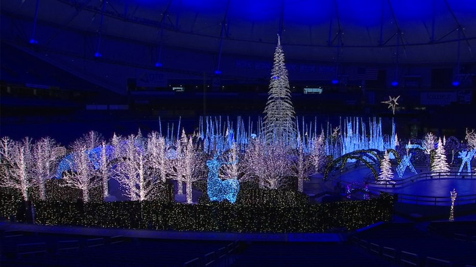 Tropicana Field will light up for the 'World's largest Christmas light