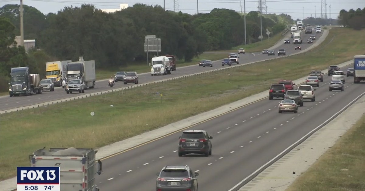 Motorcyclist dies in I-75 crash involving semi-truck | FOX 13 Tampa Bay