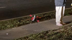 Child on tricycle in serious condition after being hit by car