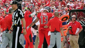 Buccaneers' Mike Evans likely out for season after injuring hamstring in TD catch