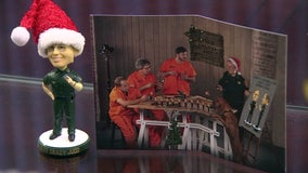 Sheriff Judd -- and bobbleheads -- star in this year's Christmas card