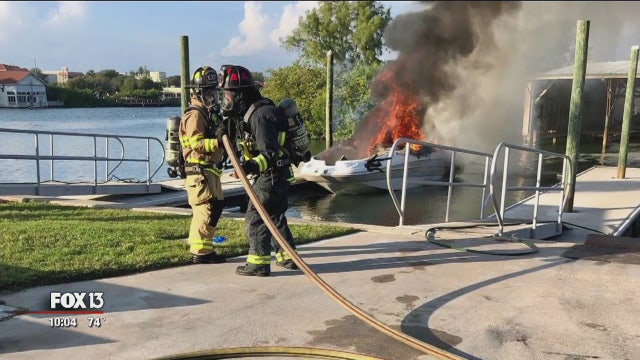 At least four injured in Largo boat fire