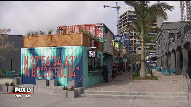 Plans show shipping container food park in Wesley Chapel at The Grove