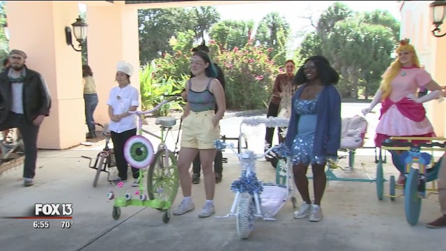 Students put artistic and mechanical skills to the test to race handmade vehicles at New College of Florida
