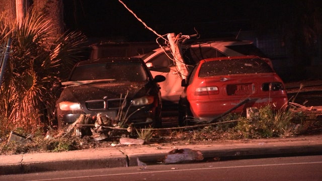 Hit-and-run driver caused damage to multiple cars at auto repair shop
