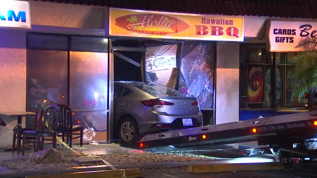 Police investigating after car drove into restaurant in Indian Shores