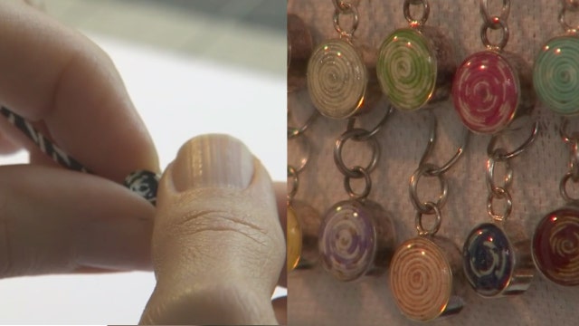 Artist crafts intricate beads using Japanese paper