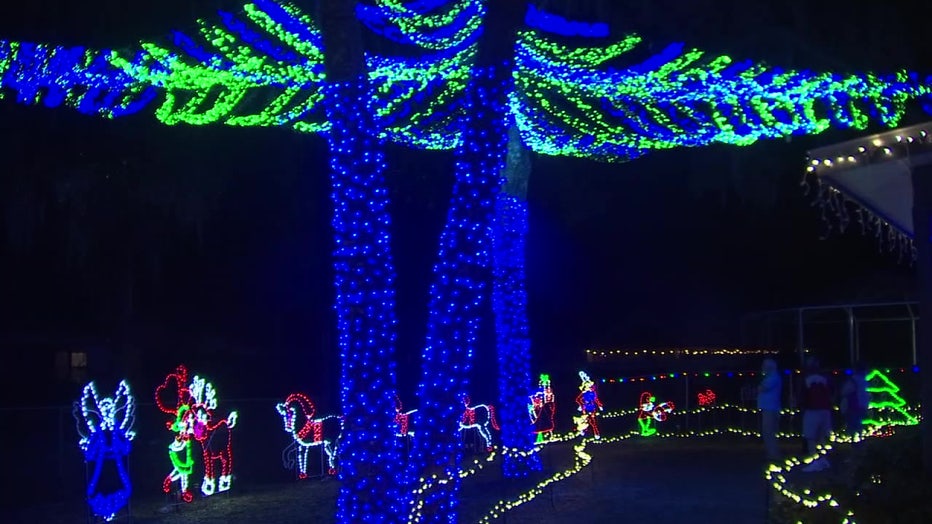 Hundreds of thousands of lights shine brightly in Mulberry Christmas
