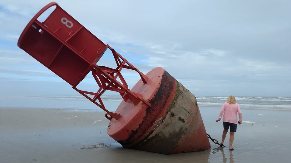 U S Coast Guard Plans To Remove Massive Buoy That Washed Ashore On New Smyrna Beach