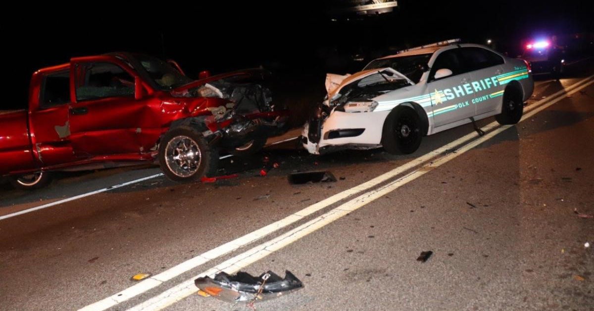 Polk deputies injured after patrol car struck by wrong-way DUI driver ...