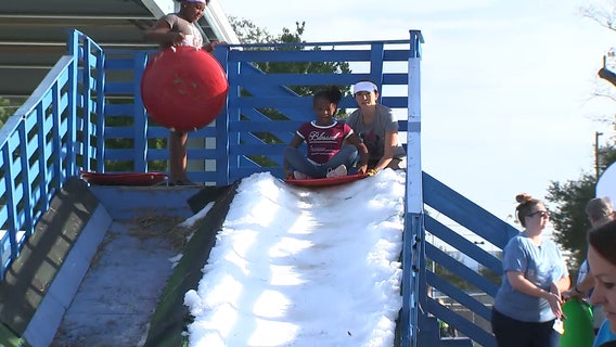 Pinellas County students enjoy their own ‘snow day’