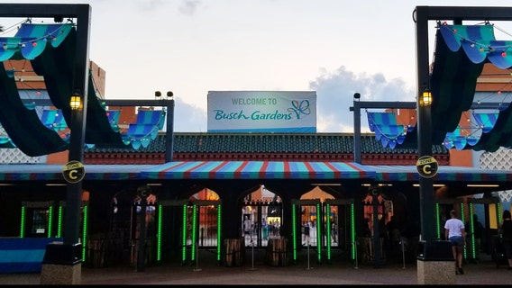 Busch Gardens calendar shows park open June 11