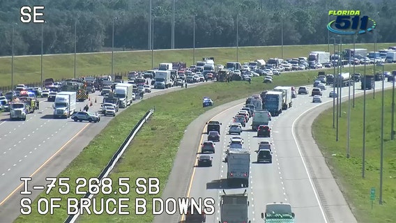 Woman dies after slamming into truck on I-75