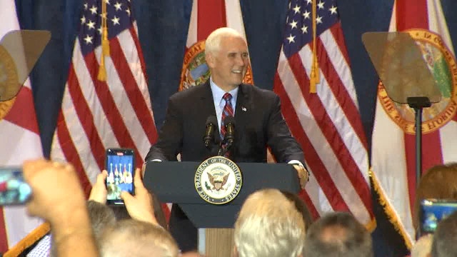 Vice President Mike Pence makes campaign stop in Tampa