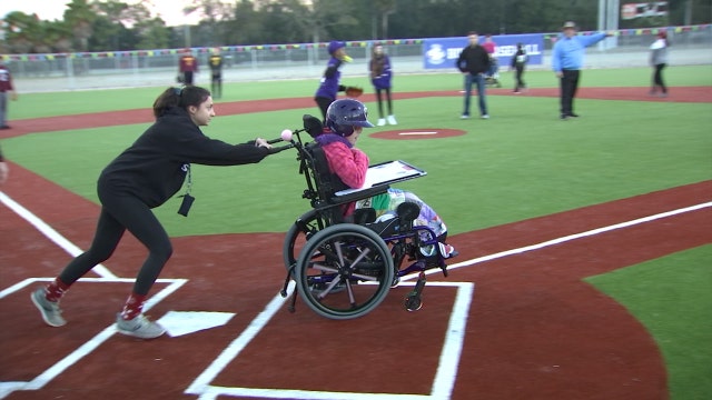 Buddy Baseball has a brand-new, synthetic turf for players with special needs