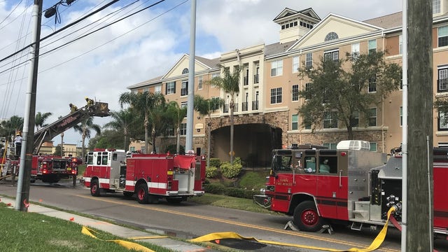 Firefighters investigate blaze at Tampa apartment complex