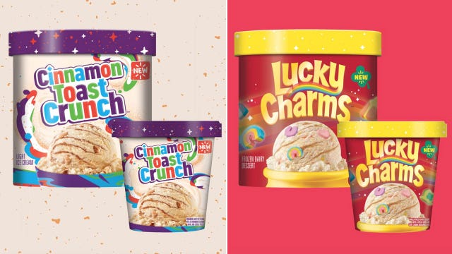 Lucky Charms and Cinnamon Toast Crunch ice creams are coming to a store near you